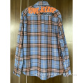  Oversize Newly 100% Cotton Men's Plaid Shirt Supplier